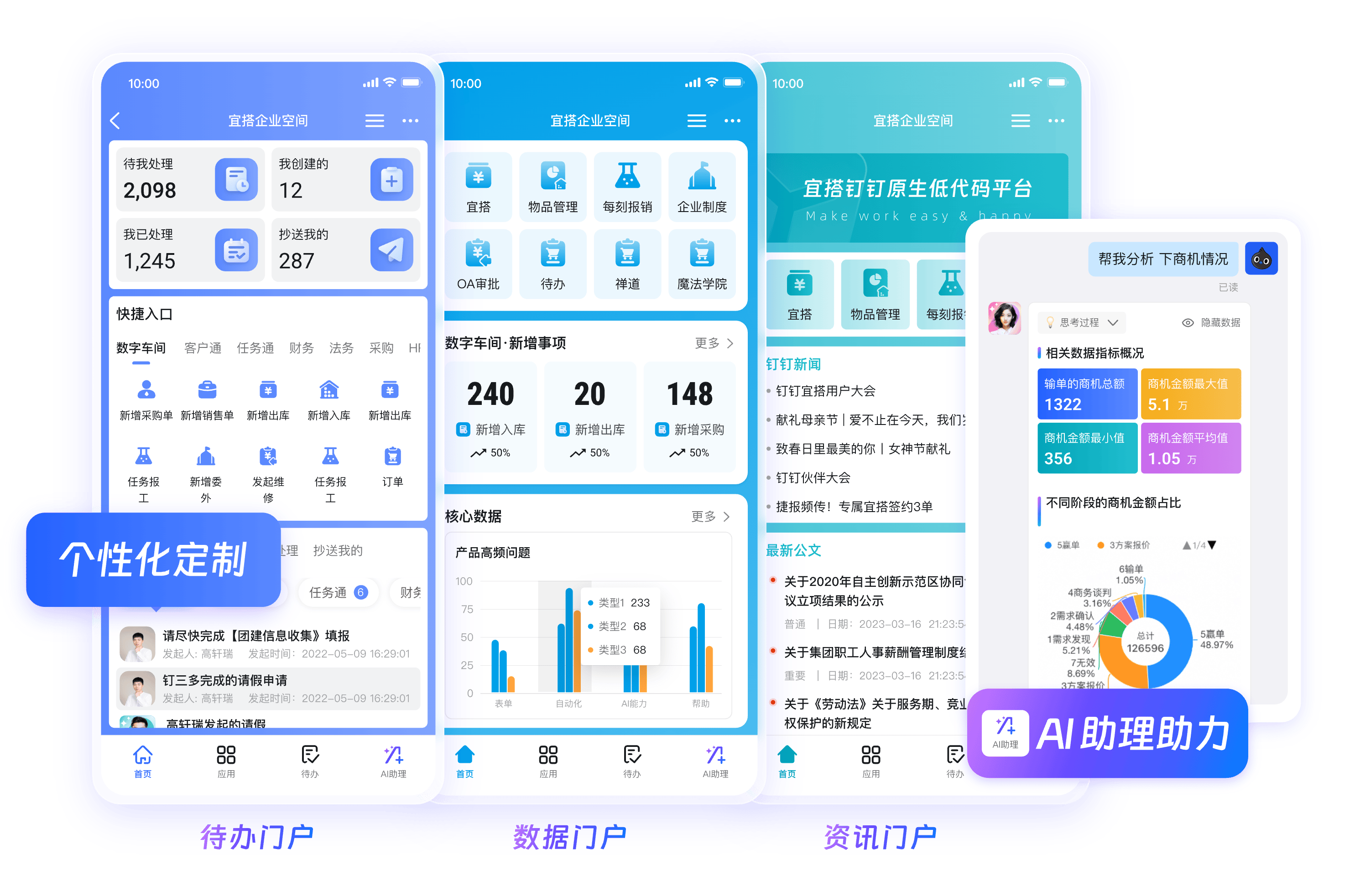 钉钉远程团队协作统一办公入口